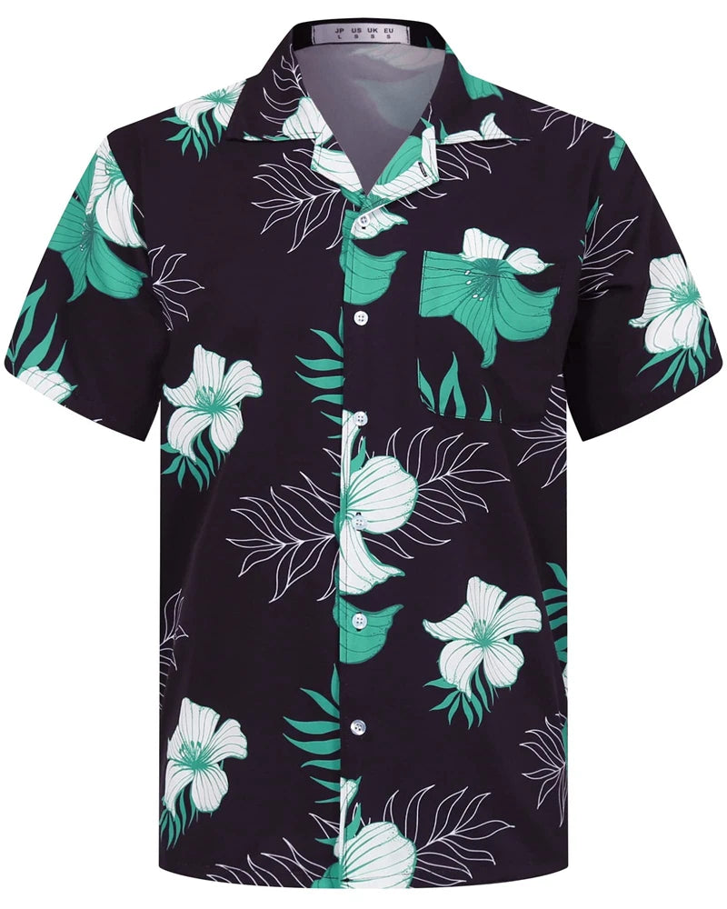 Mynah Kine — Coconut Button Hawaiian Short Sleeve Shirt