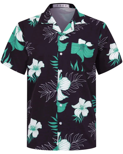 Mynah Kine — Coconut Button Hawaiian Short Sleeve Shirt