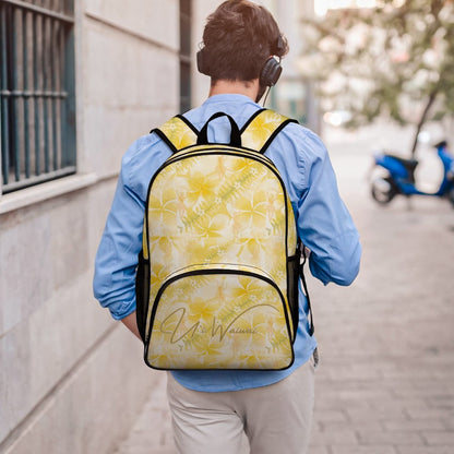 Large U'i Waiwai Plumeria Backpack