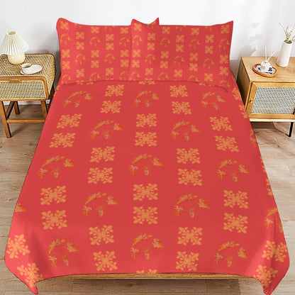 Hanapa'a Waiwai — Kalo- Ulu Island Print 3-Piece Twin Bedding Set