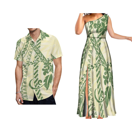 Polynesian Aloha Dress and Shirt