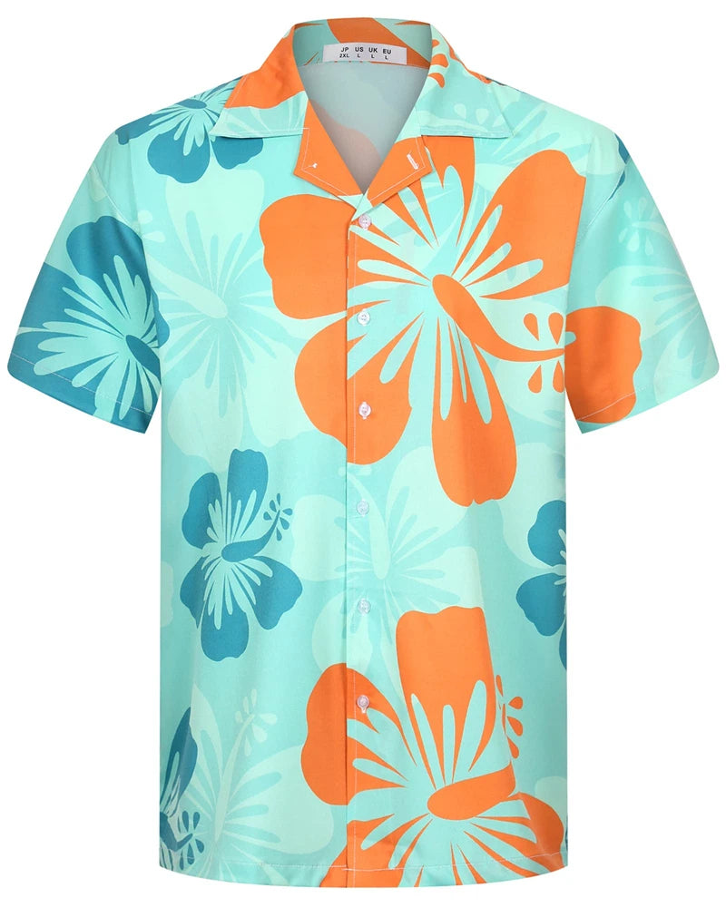 Mynah Kine — Coconut Button Hawaiian Short Sleeve Shirt