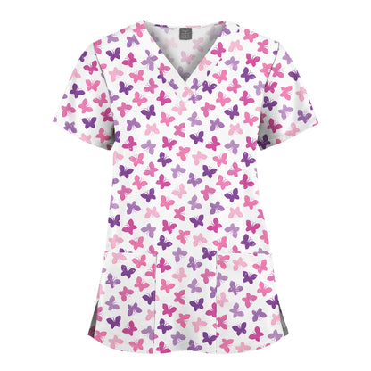 Hanapa'a Waiwai — Island Print Nursing Scrub Top