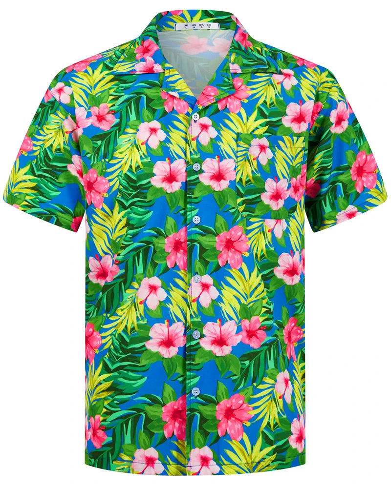 Mynah Kine — Coconut Button Hawaiian Short Sleeve Shirt