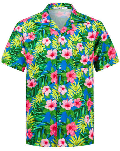 Mynah Kine — Coconut Button Hawaiian Short Sleeve Shirt