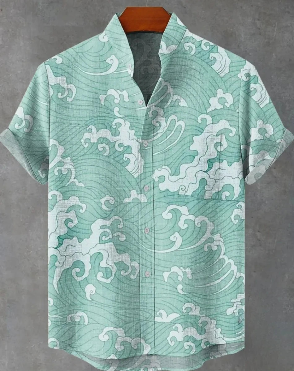 Aloha Shirt Casual Short Sleeved