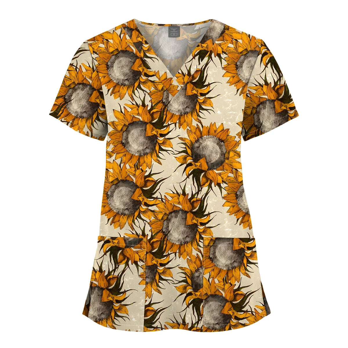 Hanapa'a Waiwai — Island Print Nursing Scrub Top