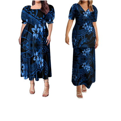 Polynesian Couple Aloha Fashion Set