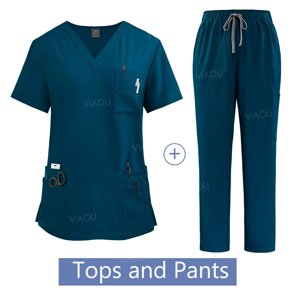 Hanapa'a Waiwai — Women's Surgical Scrub Set with Pockets