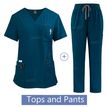 Hanapa'a Waiwai — Women's Surgical Scrub Set with Pockets