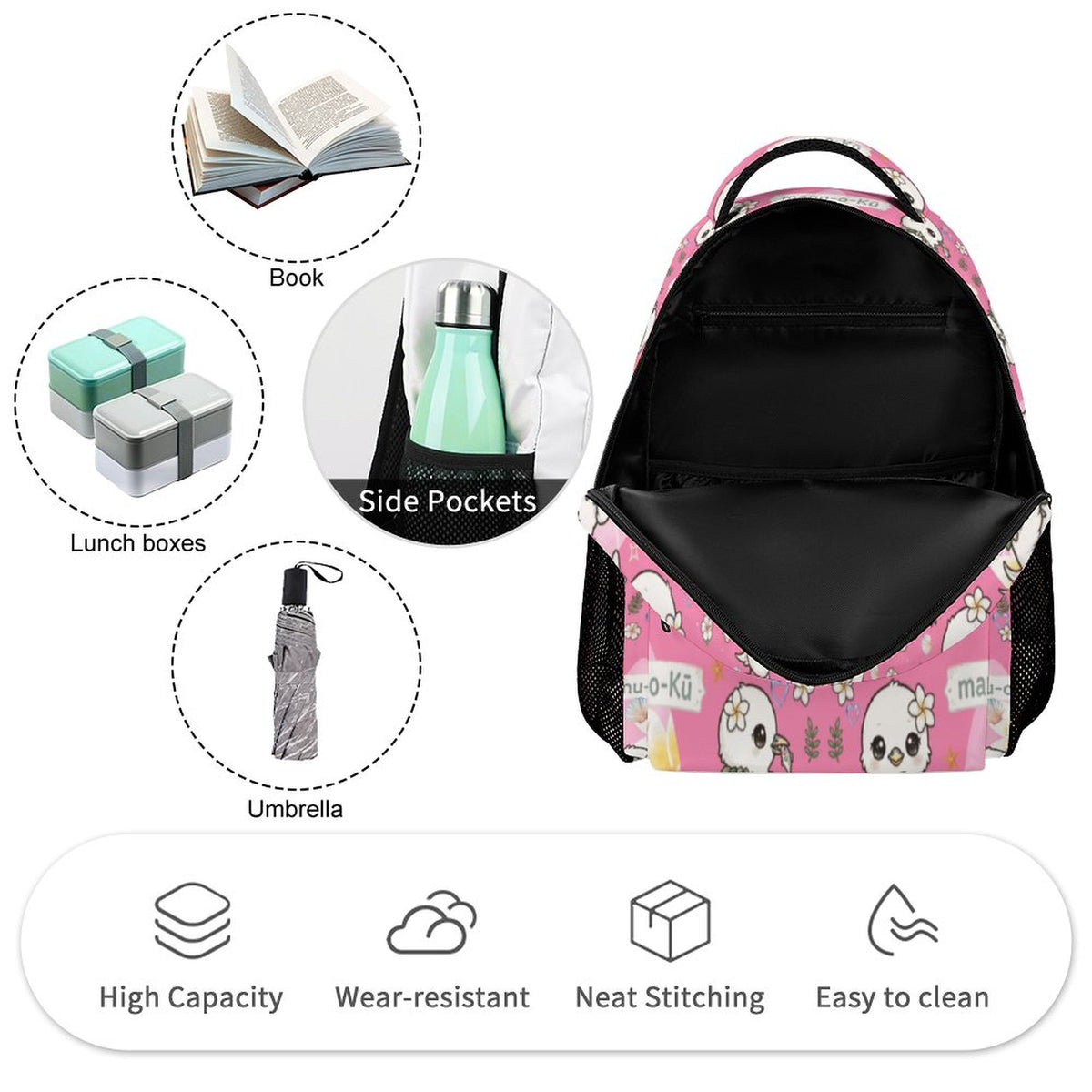 Hanapa'a Waiwai — Manu-O-Kū Print Keiki School Backpack