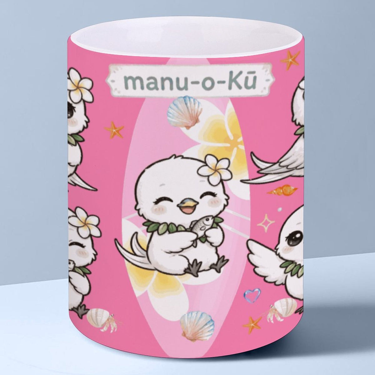 Hanapa'a Waiwai — Manu-O-Kū  Print 14oz White Ceramic Mug