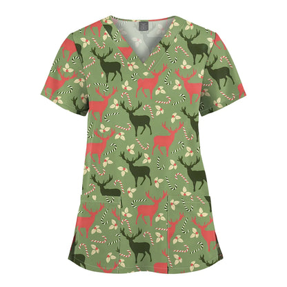 Hanapa'a Waiwai — Island Print Nursing Scrub Top