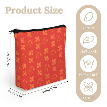 Hanapa'a Waiwai — Island Print Linen Makeup Bag