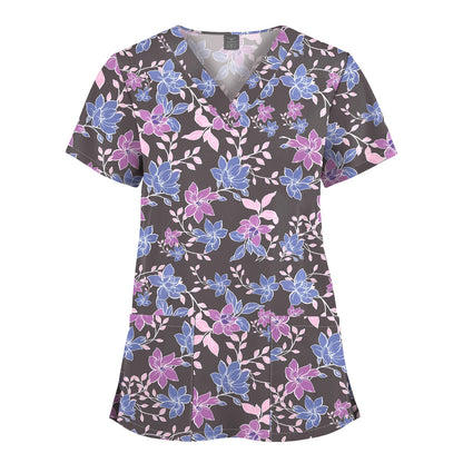 Hanapa'a Waiwai — Island Print Nursing Scrub Top