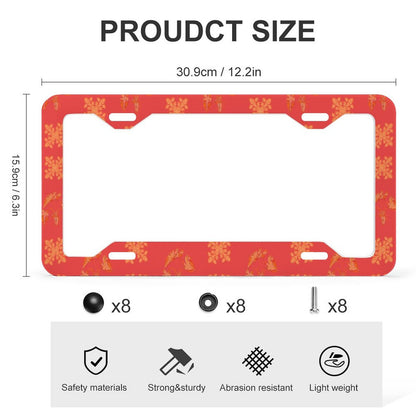 Hanapa'a Waiwai — Island Print License Plate Frame Set (Flat Holes)