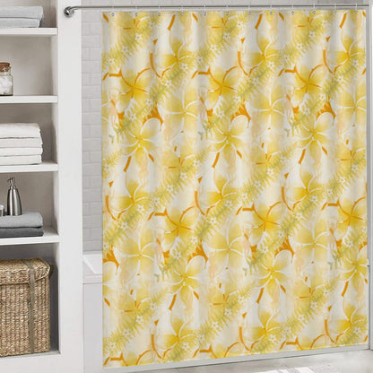 Hanapa'a Waiwai — Plumeria Hula Print Bathroom 4-Piece Set