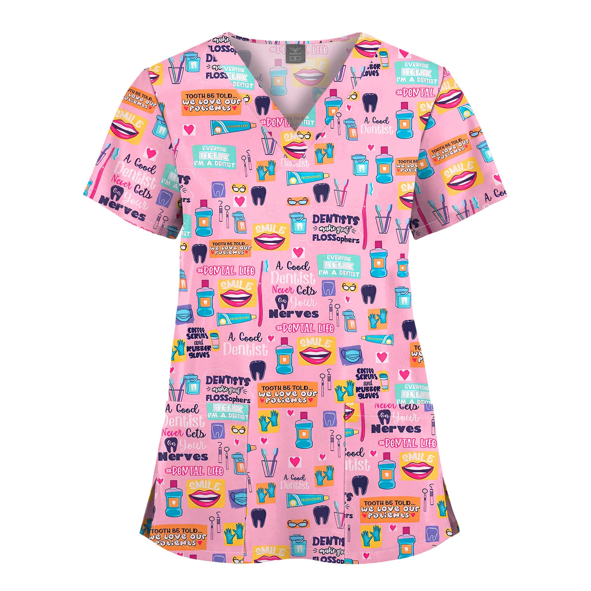 Hanapa'a Waiwai — Island Print Nursing Scrub Top