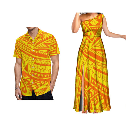Polynesian Aloha Dress and Shirt