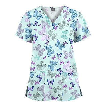 Hanapa'a Waiwai — Island Print Nursing Scrub Top