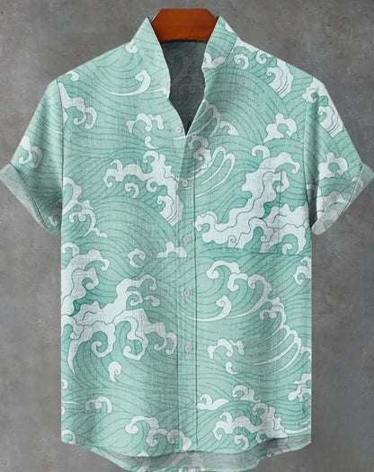 Aloha Shirt Casual Short Sleeved
