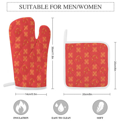 Hanapa'a Waiwai — Island Print Oven Mitt & Pad Set of 3