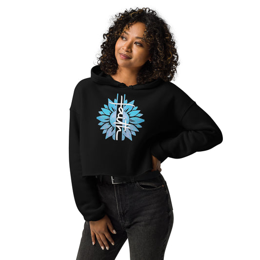 Woman Faith Crop Hoodie